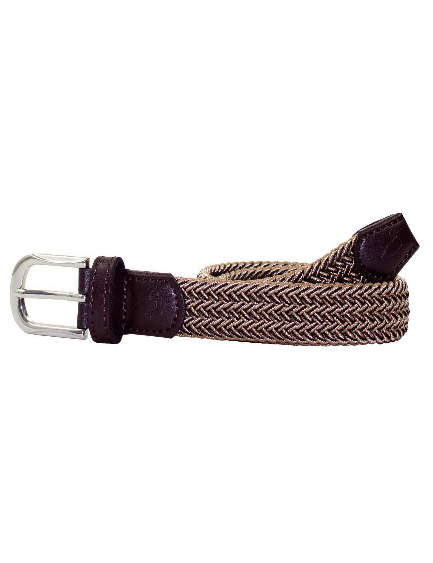 Properly Tied Boys Country Club Stretch Belt - Saddle Brown