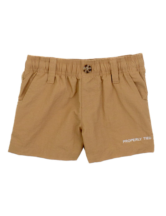Properly Tied Boys Mallard Shorts - Tan Camel by Properly Tied