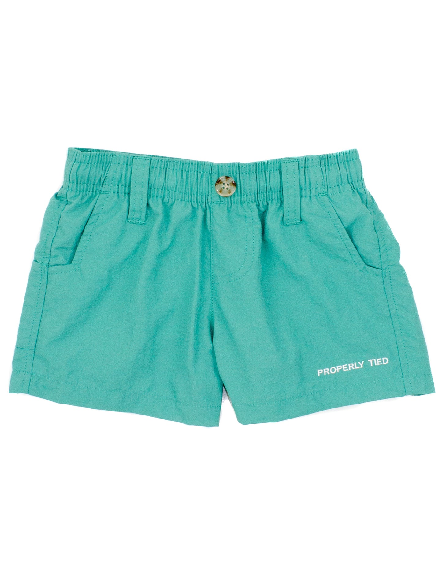 Properly Tied Boys Mallard Shorts - Soft Green by Properly Tied