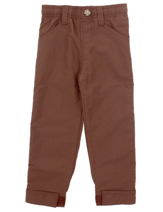 Properly Tied Boys Mallard Long Pants - Bark Brown by Properly Tied