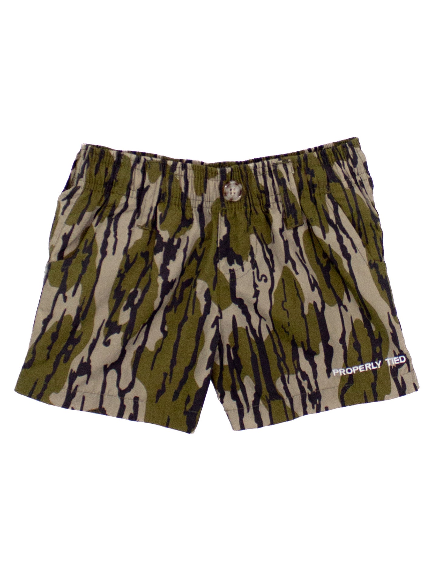 Properly Tied x Mossy Oak Boys Mallard Shorts - Original Bottomland by Properly Tied