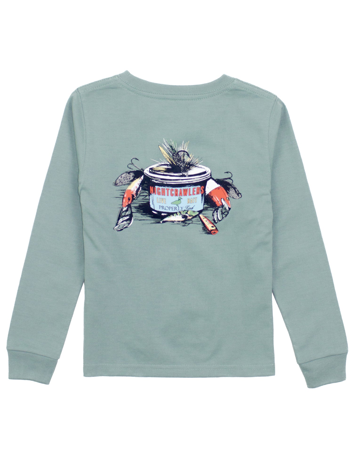 Properly Tied Boys Performance Tee Shirt  - Diving Mallard Duck on Light Blue main image 0