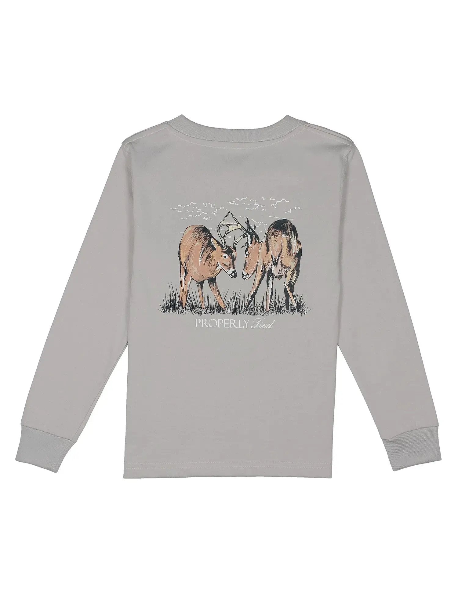 Properly Tied Boys Long Sleeved Shirt - Trophy Season on Ice Grey
