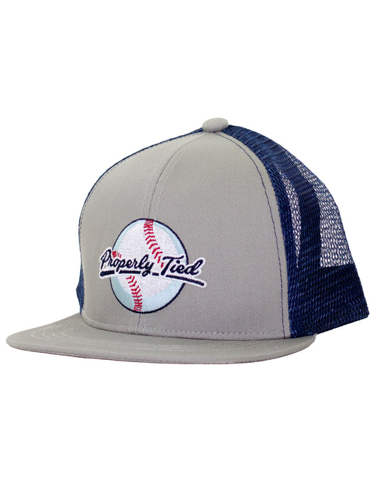 Properly Tied Youth Boys Trucker Hat - Gray Baseball by Properly Tied
