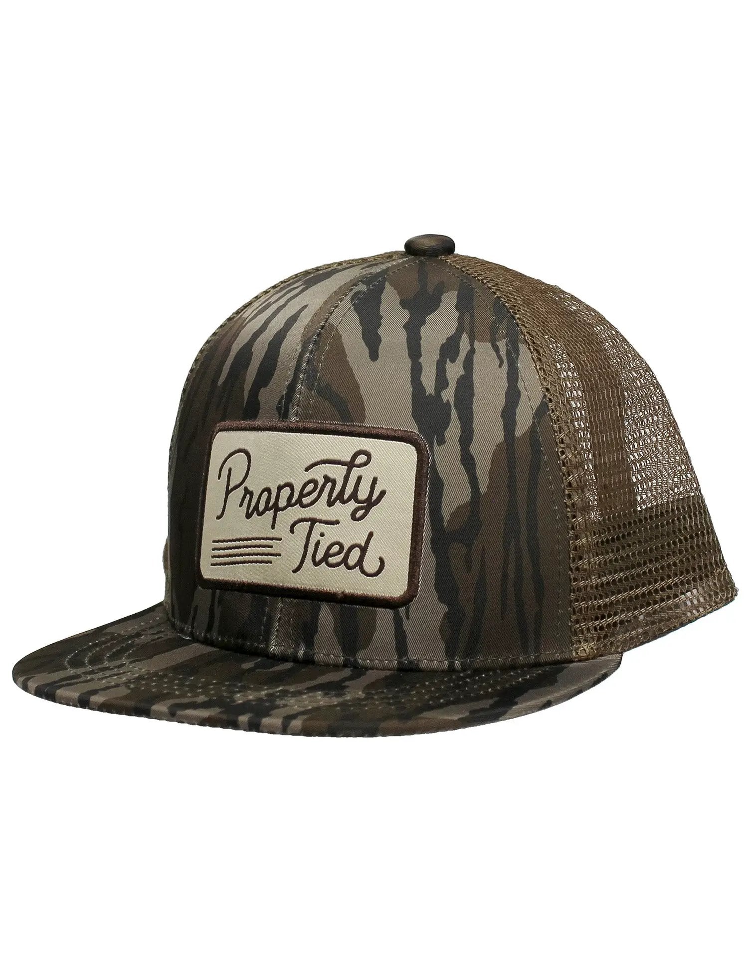 Properly Tied Boys Sportsman Trucker Hat - Mossy Oak - Original Bottomland