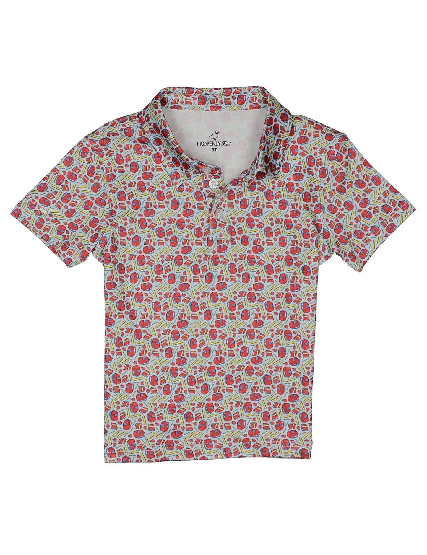 Properly Tied Boys Inlet Polo Shirt - Back to School Classroom by Properly Tied