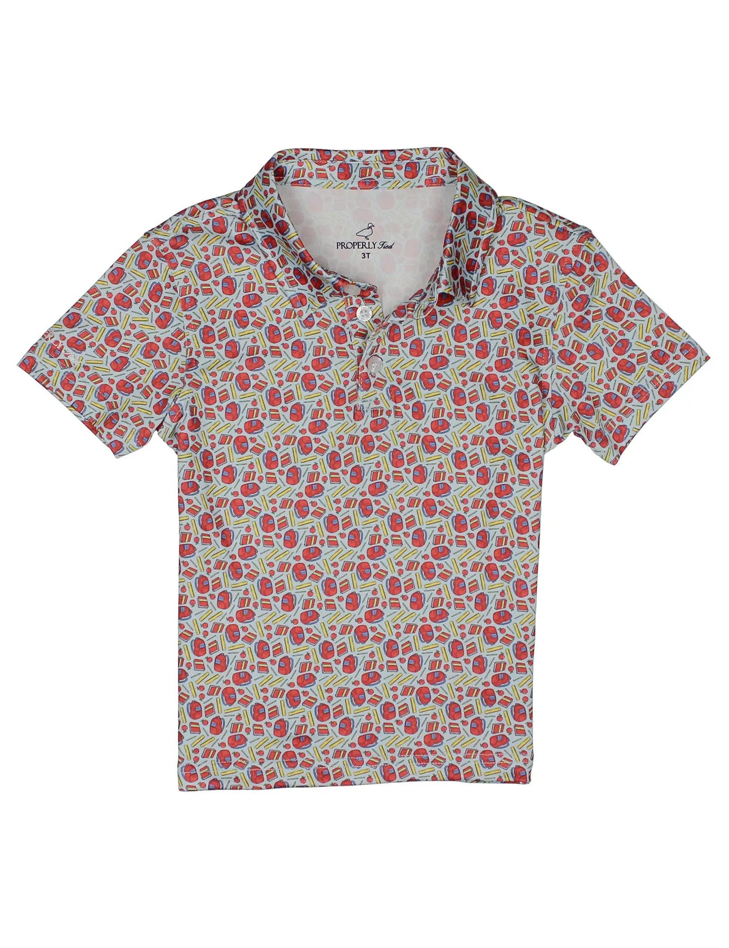 Properly Tied Boys Inlet Polo Shirt - Back to School Classroom