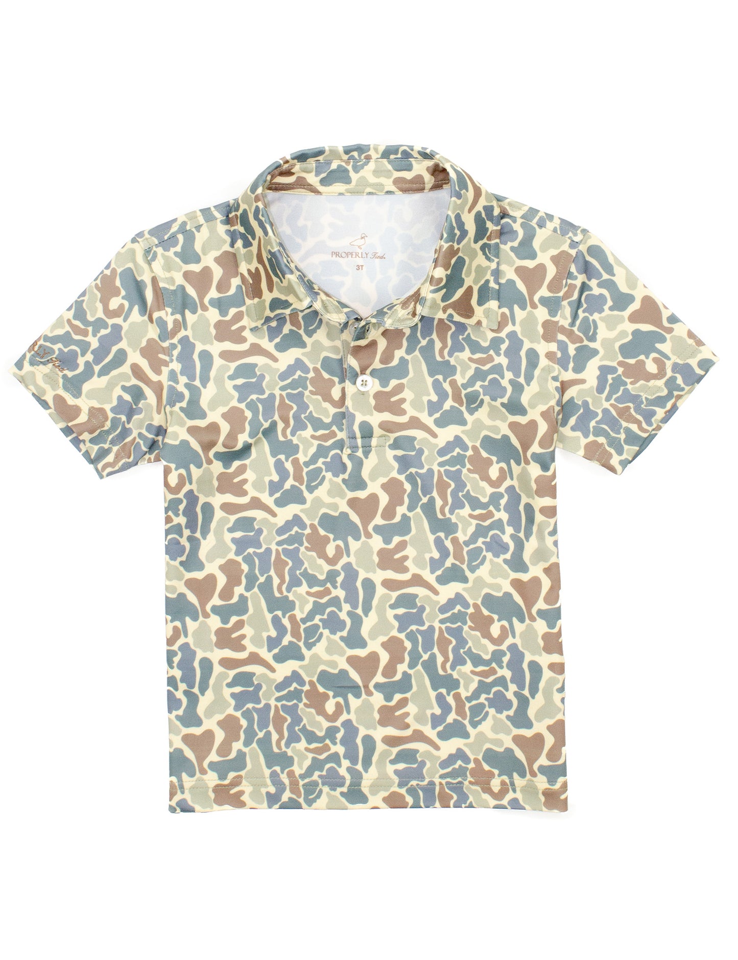 Properly Tied Boys Inlet Polo Shirt - Field Camo by Properly Tied