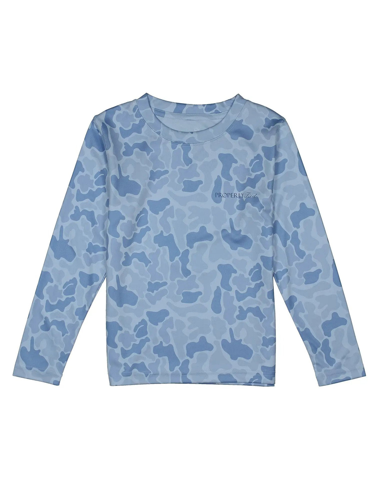 Properly Tied Boys Sportsman Performance Shirt - Blue River Camo by Properly Tied