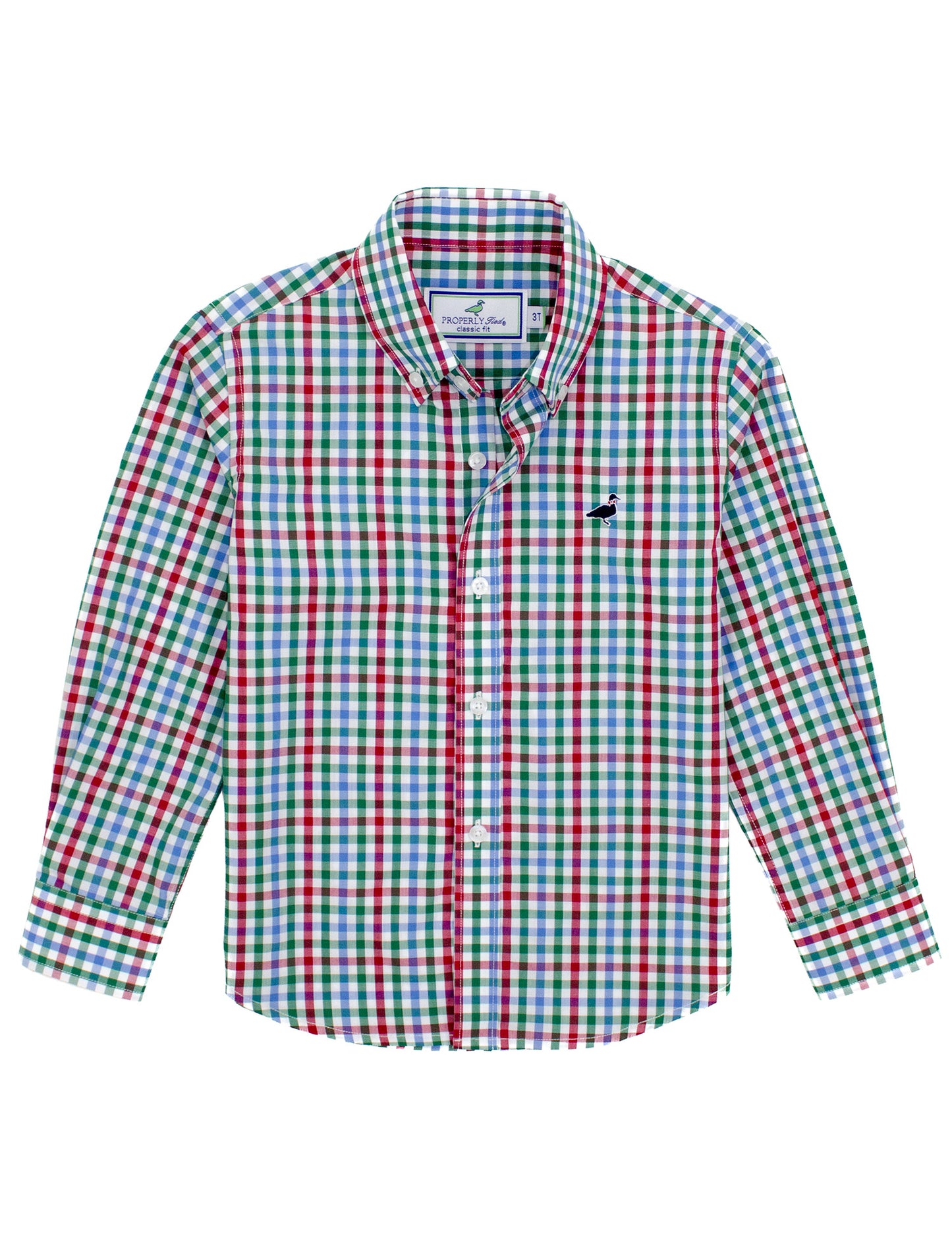 Properly Tied Boys Button Down Sport Shirt - Laguna Plaid main image 1