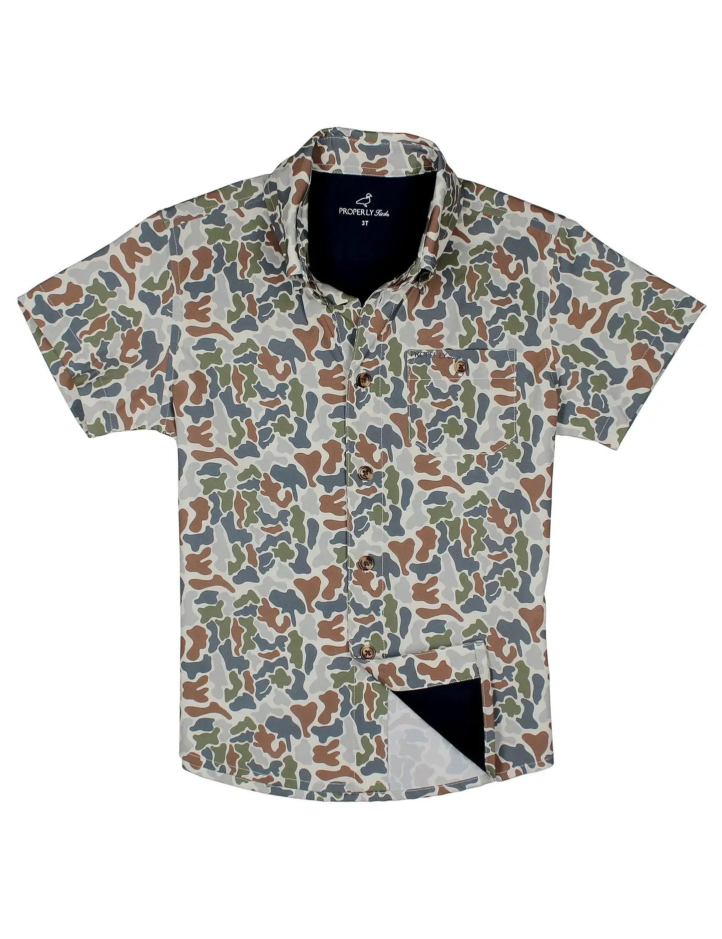 Properly Tied Boys Sportsman Field Shirt - Terra Camo