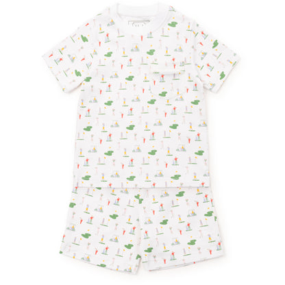 Lila & Hayes Boys Charles Short Pajamas Set - Green Golf Life by Lila & Hayes