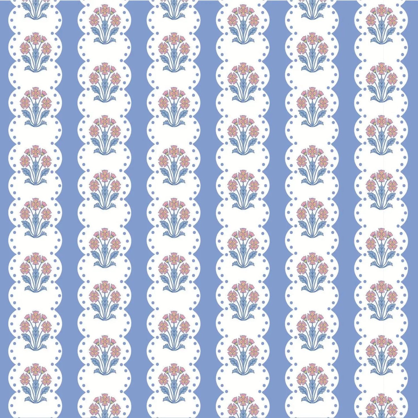 Lila & Hayes Girls Libby Dress - Blue Harvest Ribbon Floral