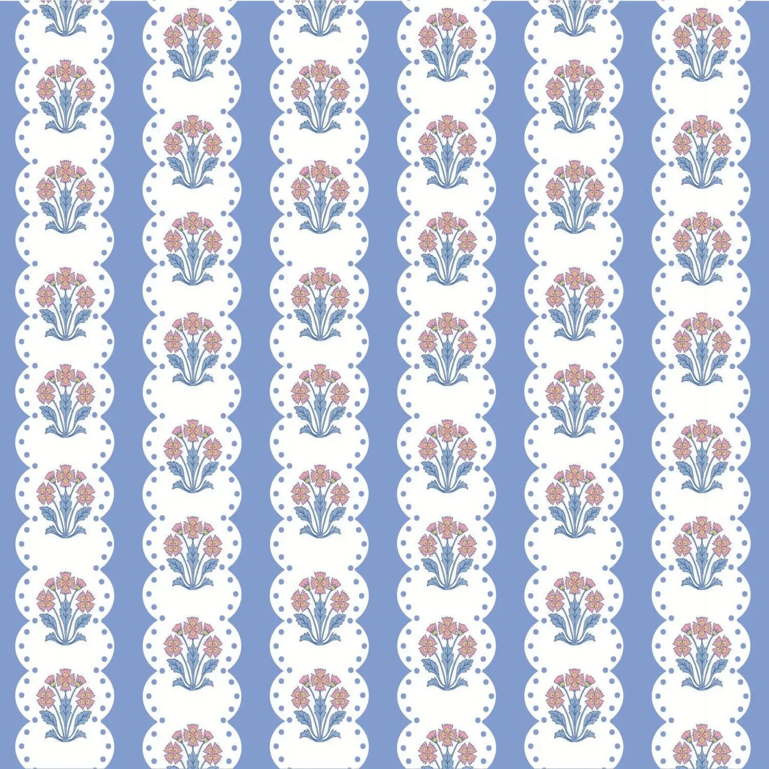 Lila & Hayes Girls Libby Dress - Blue Harvest Ribbon Floral