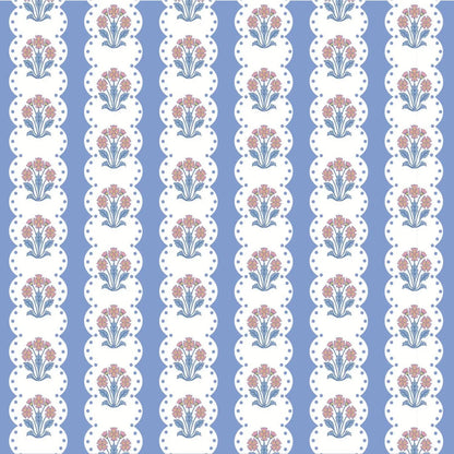 Lila & Hayes Girls Libby Dress - Blue Harvest Ribbon Floral