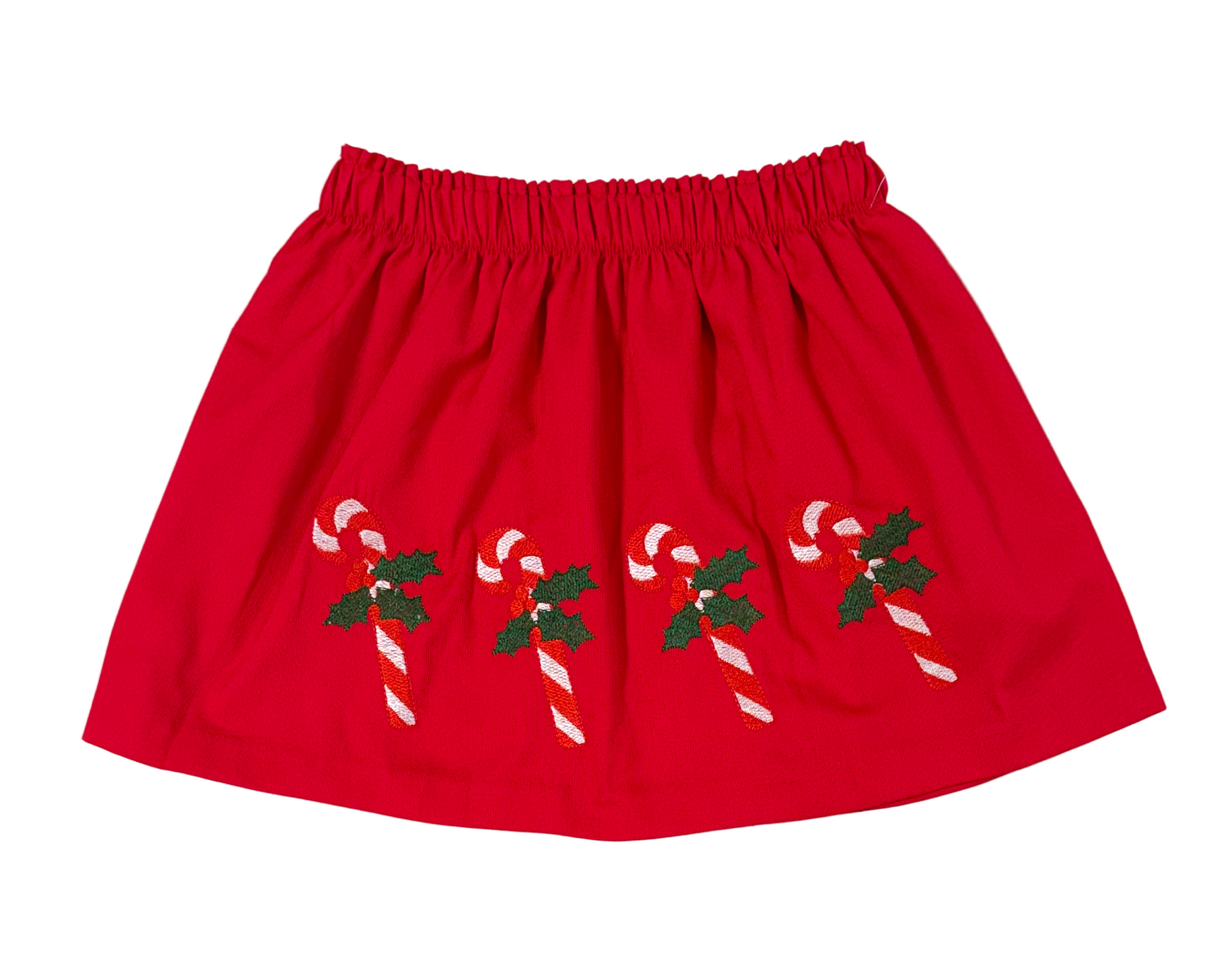 LuLu BeBe Girls Zoe Skirt - Candy Canes - Red
