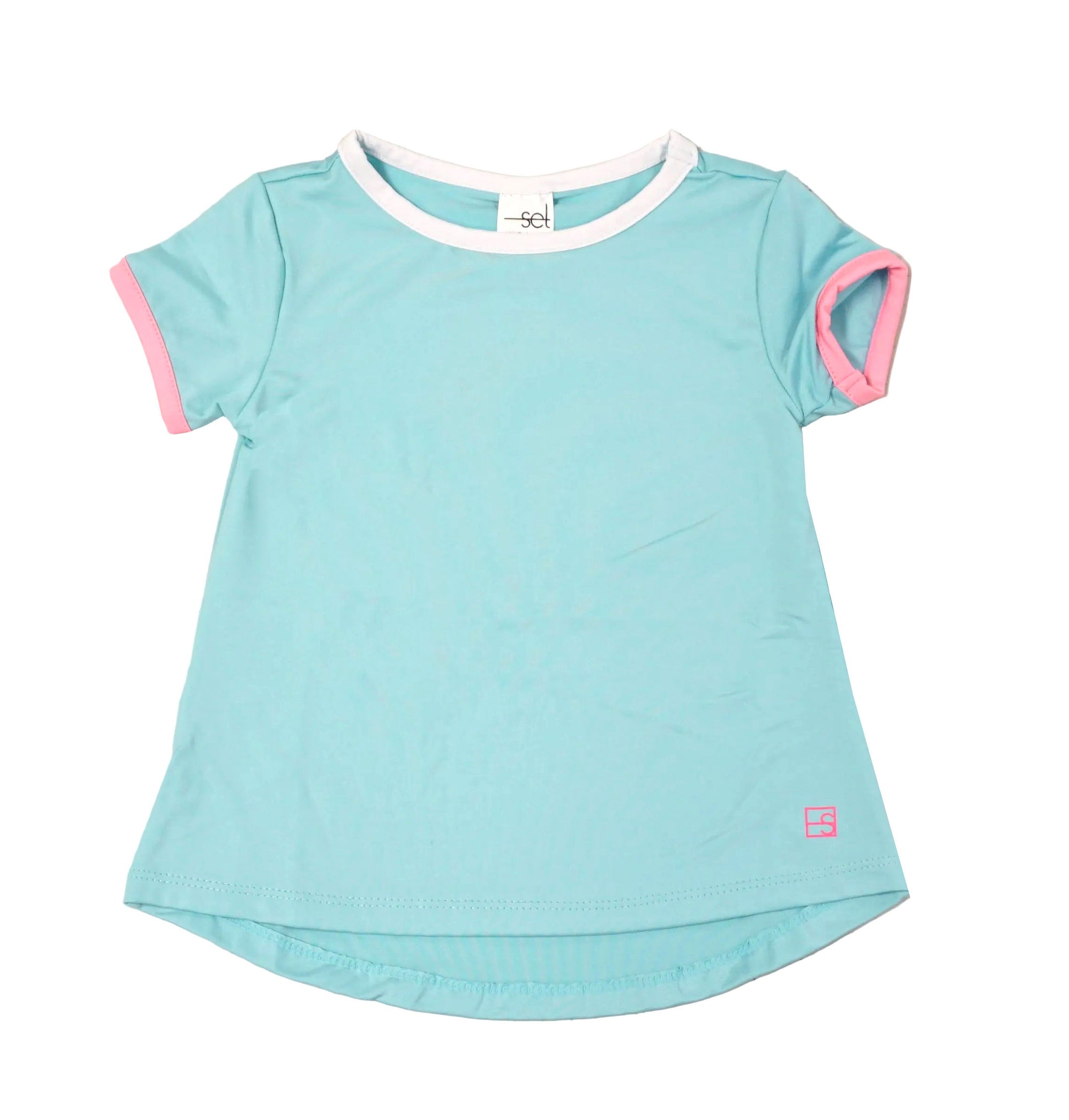 Lullaby Set Girls Turquoise Athleisure Top