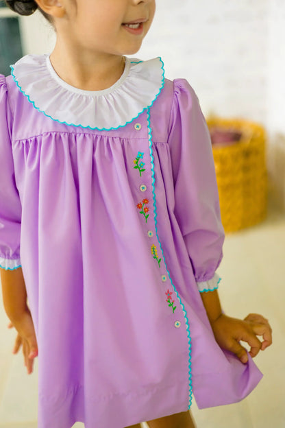 Proper Peony Girls Laurel Lavender Dress