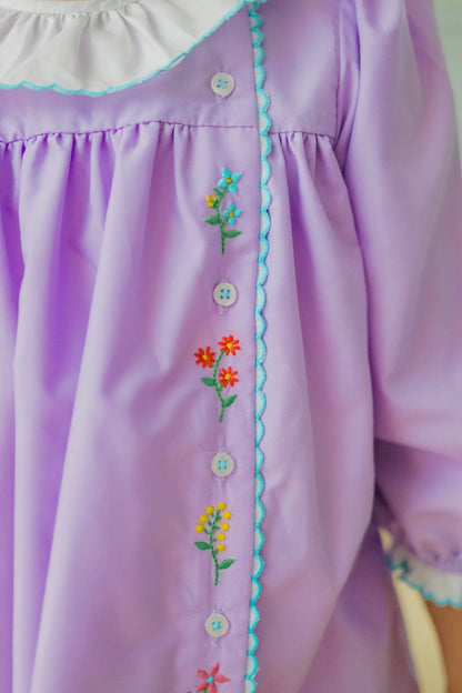 Proper Peony Girls Laurel Lavender Dress