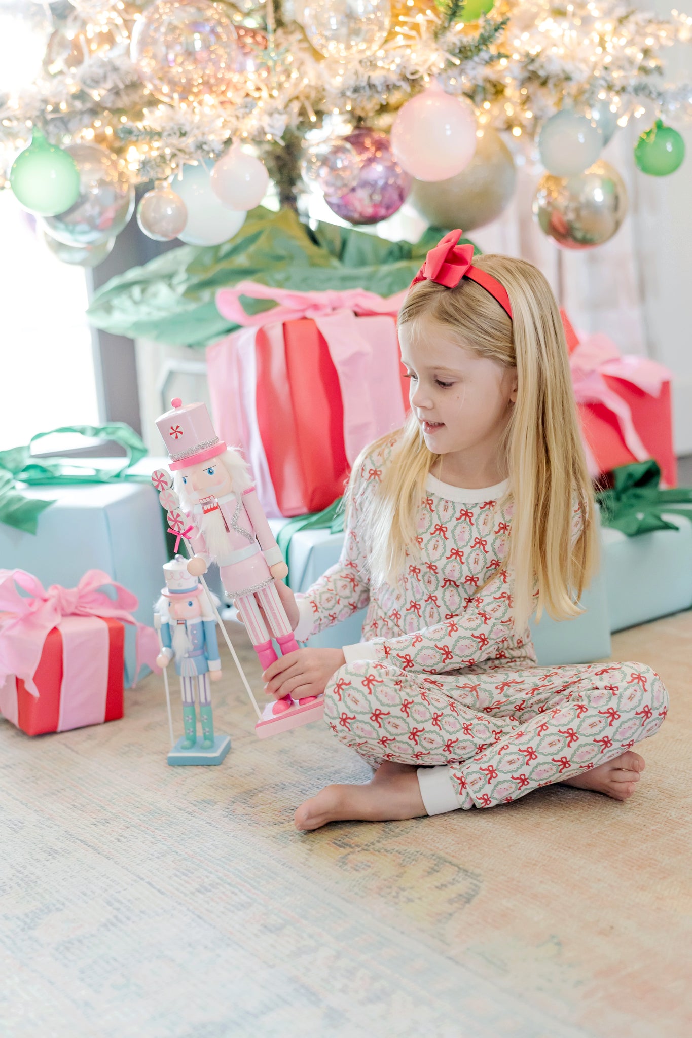 Lila & Hayes Girls Ava Pajamas Set - Christmas Nutcracker Ballet