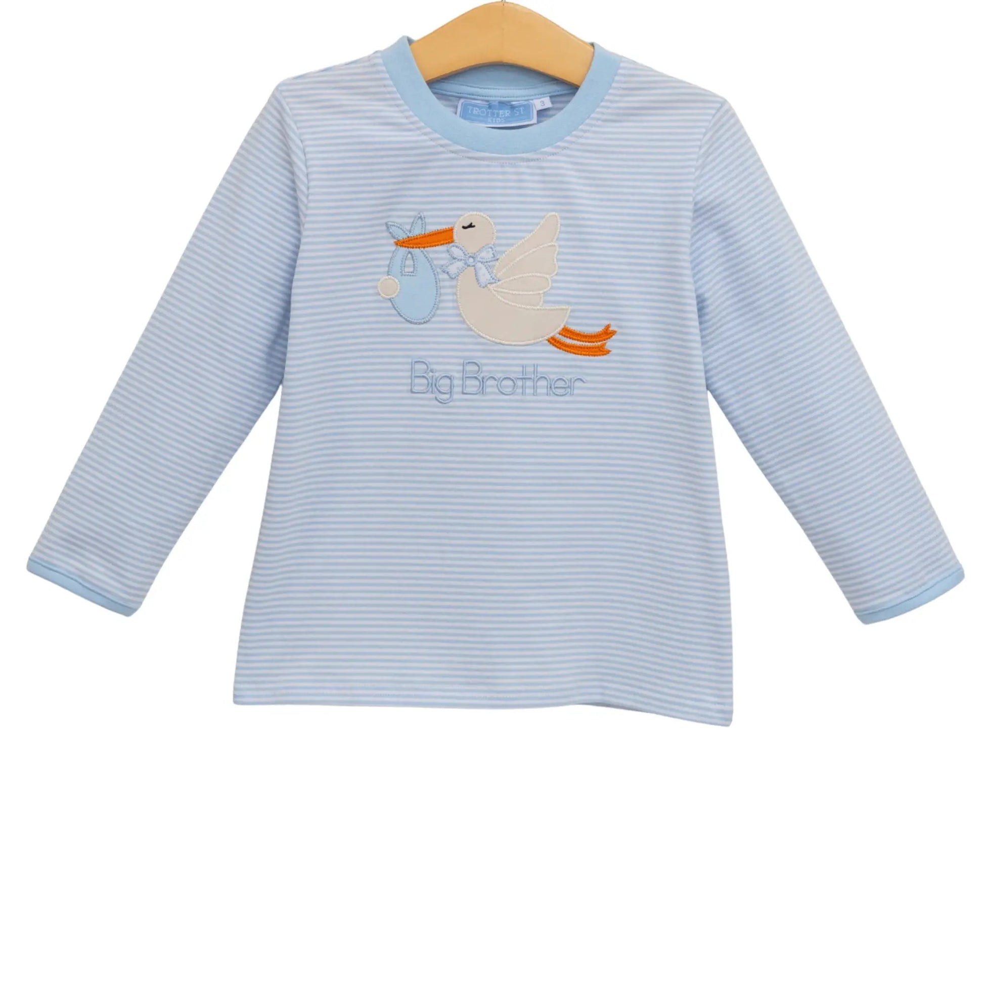 Trotter Street Kids Boys Blue Big Brother Shirt