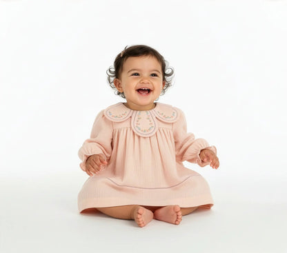 Sophie & Lucas Girls Pink Cuddle Cotton Petal Float Bubble