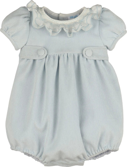 Luli & Me Girls Blue Sweet Corduroy Bubble by Luli & Me