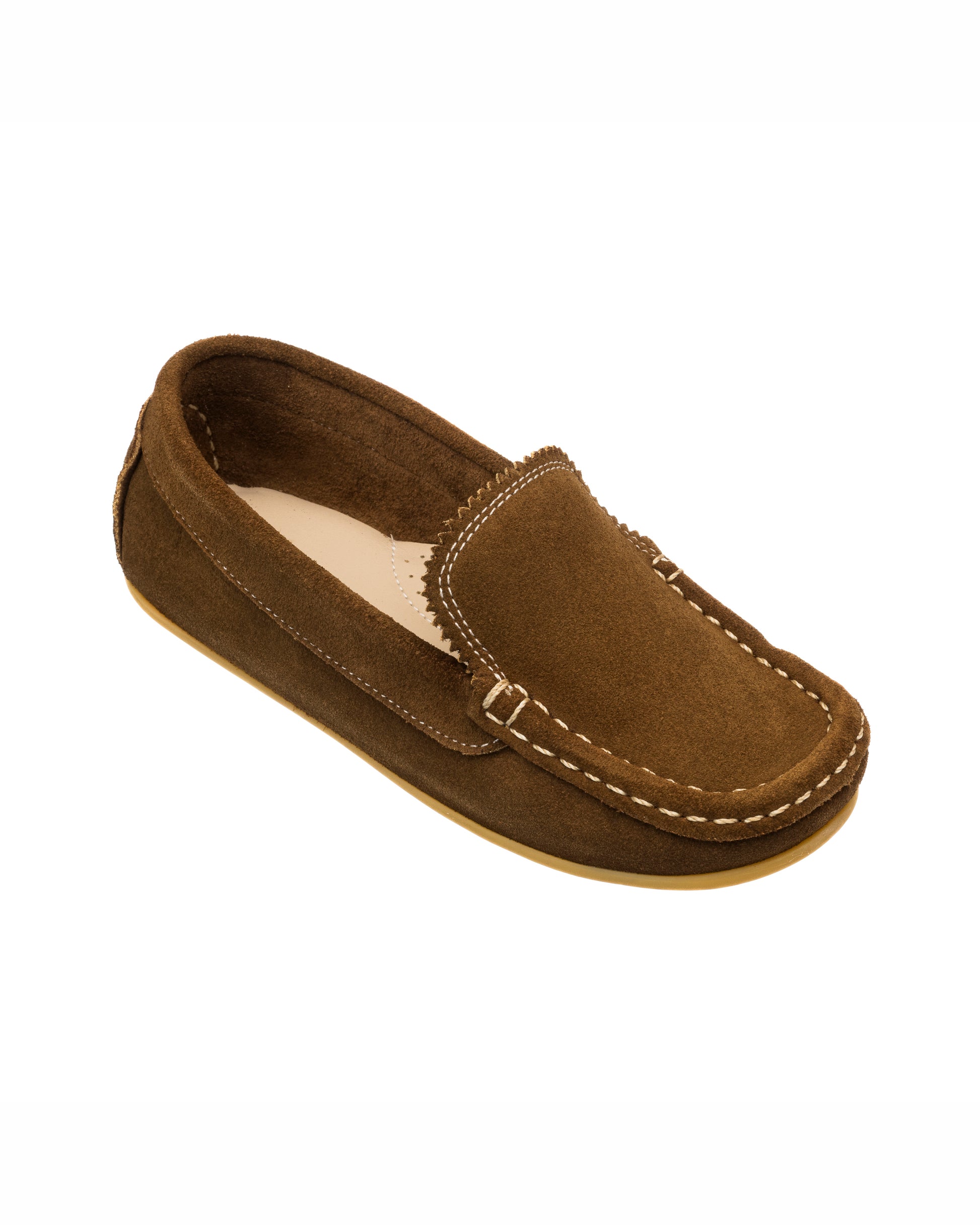 Elephantito Boys Shoes - Anton Driver - Suede - Chestnut Brown Youth 1.5 Elephantito Boys Shoes - Anton Driver - Suede - Chestnut Brown Youth 1.5
