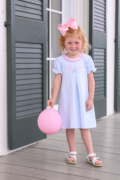 Trotter Street Kids Girls Blue Magical Mouse Dress