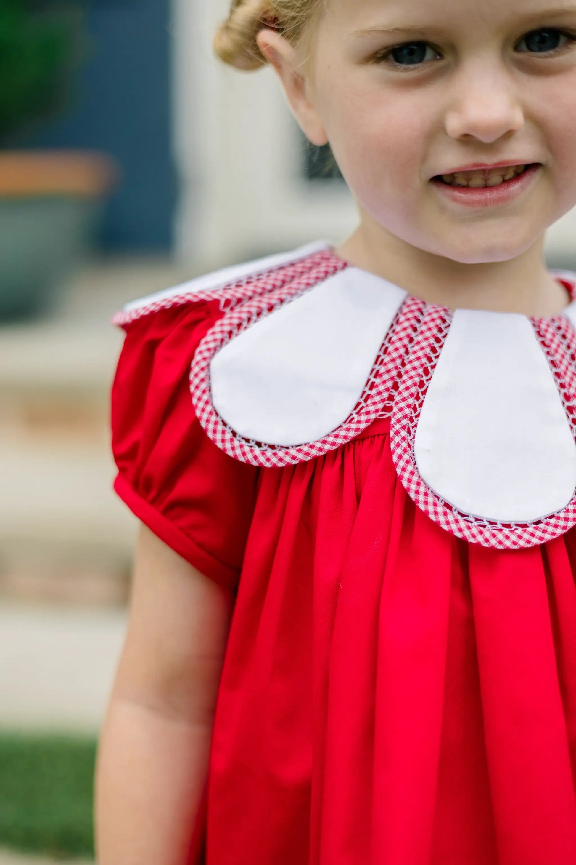 Proper Peony Girls Majestic Tulip Dress - Red