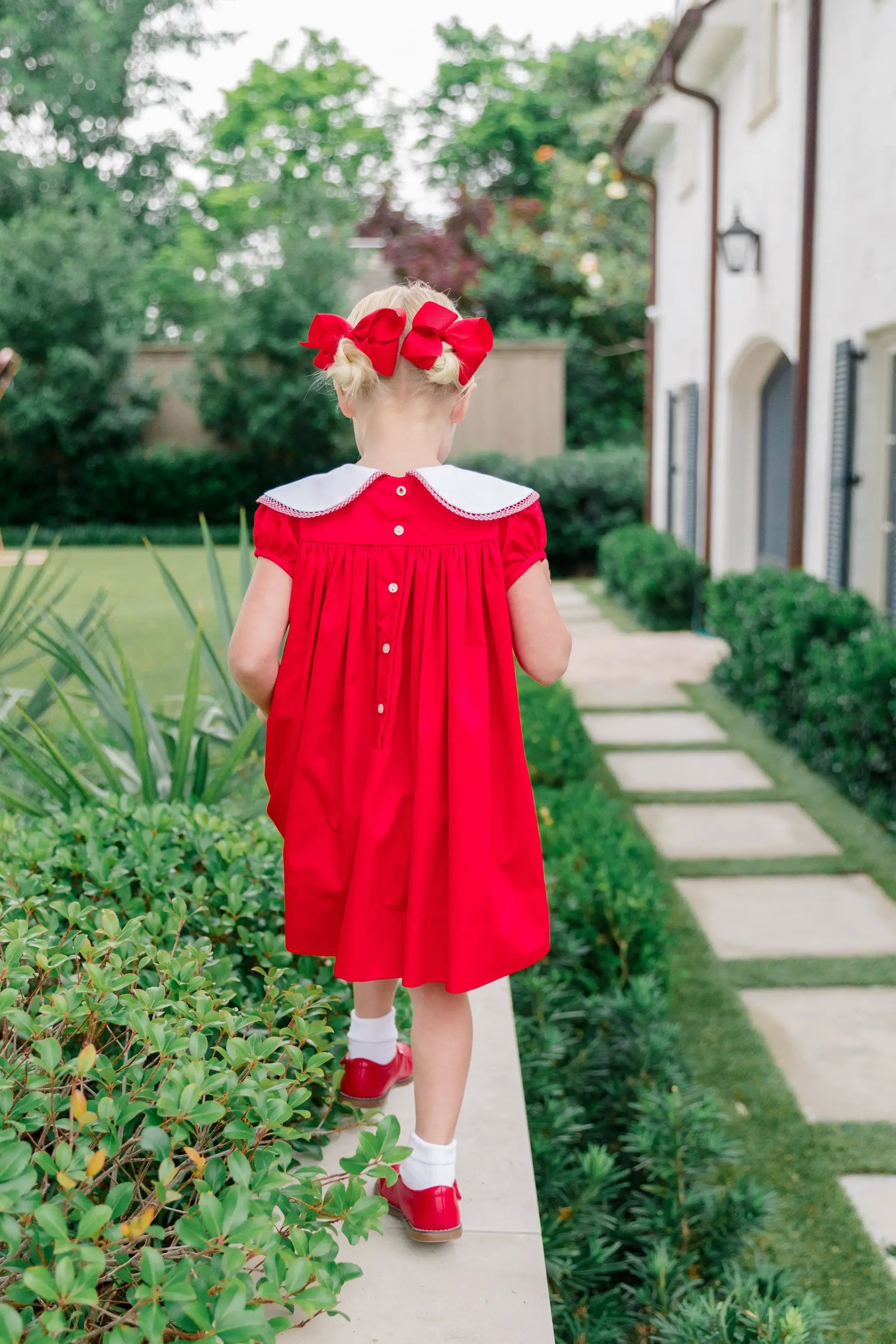Proper Peony Girls Majestic Tulip Dress - Red