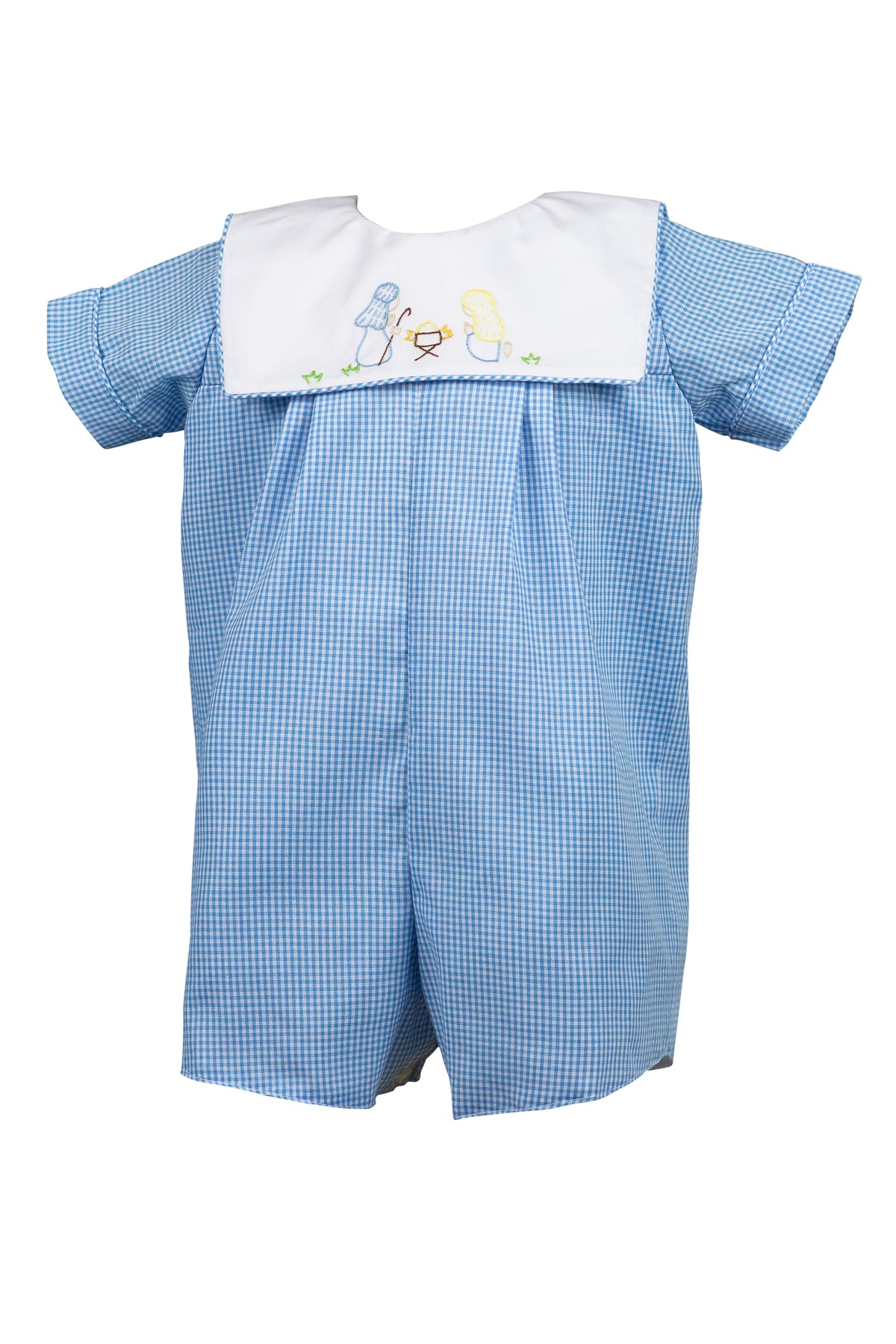Proper Peony Boys Blue Christmas Manger Jon Jon by Proper Peony