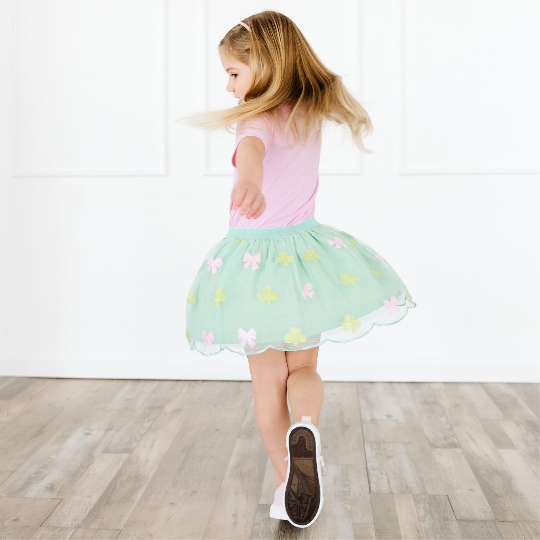 Sweet Wink Girls Green Sweet Shamrock Sequin St. Pat's Day Tutu Skirt by Sweet Wink