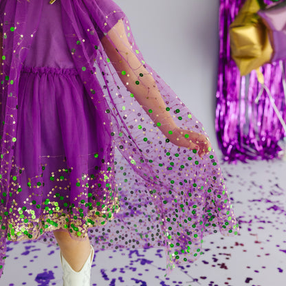 Sweet Wink Girls Purple Mardi Gras Confetti Tutu Dress by Sweet Wink