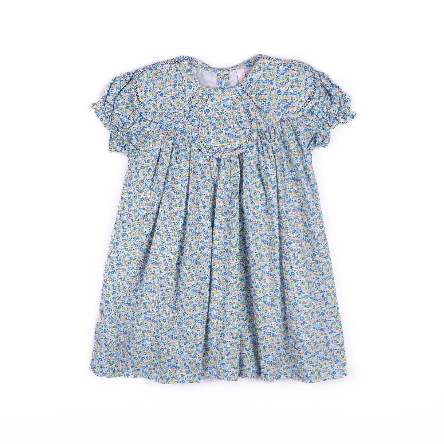Shop Teeta Girls Summer Floral Morgan Dress - Petal Collar by Shop Teeta