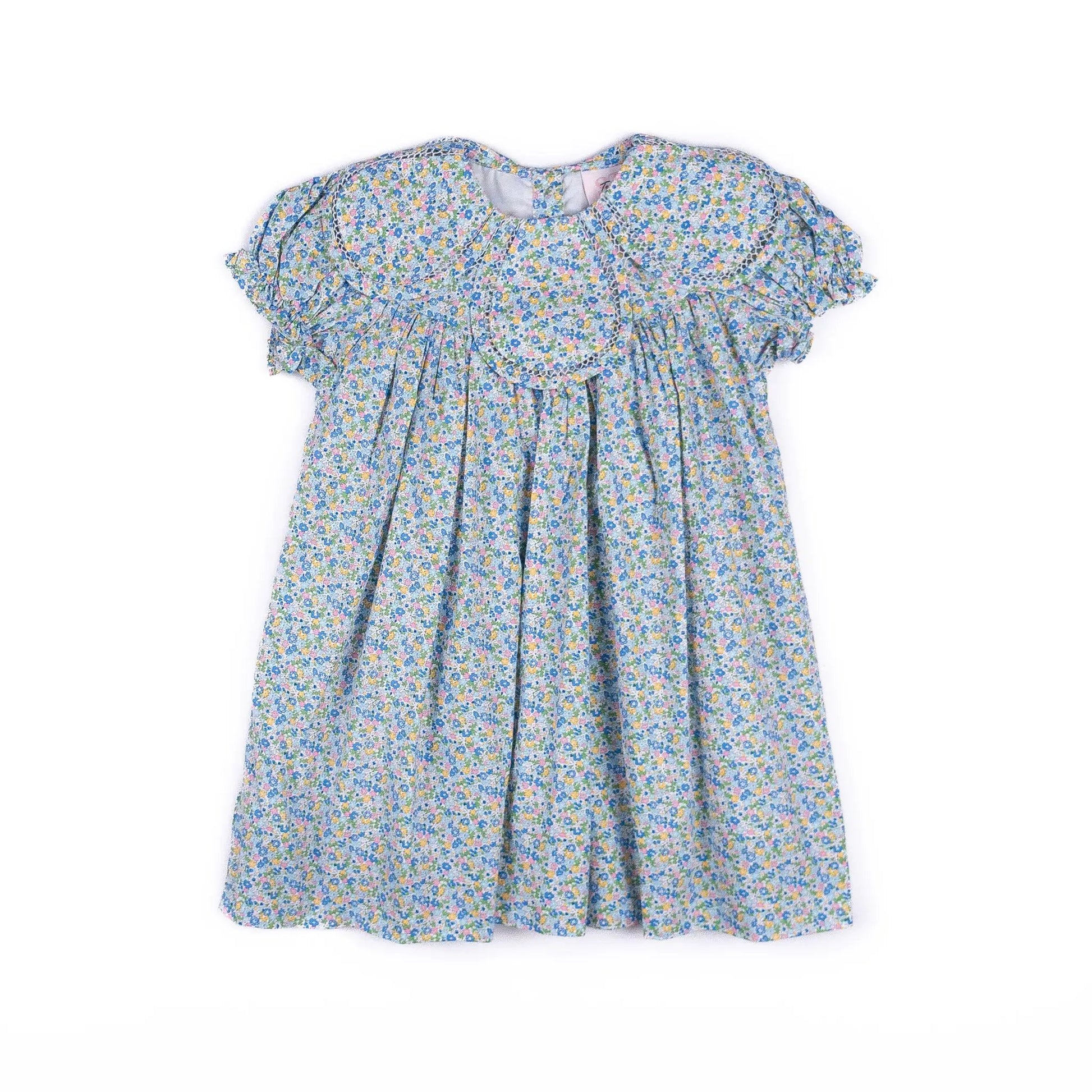 Shop Teeta Girls Summer Floral Morgan Dress - Petal Collar