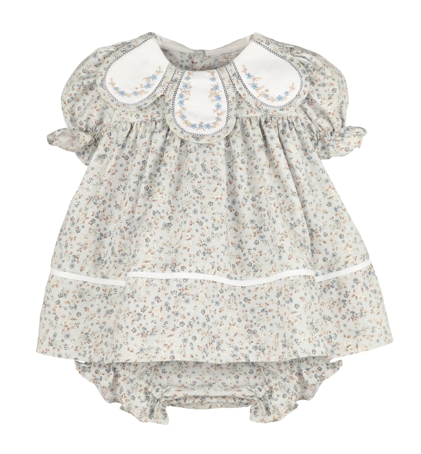 Sophie & Lucas Girls Blue Loomy Chintz Petal Float Bubble