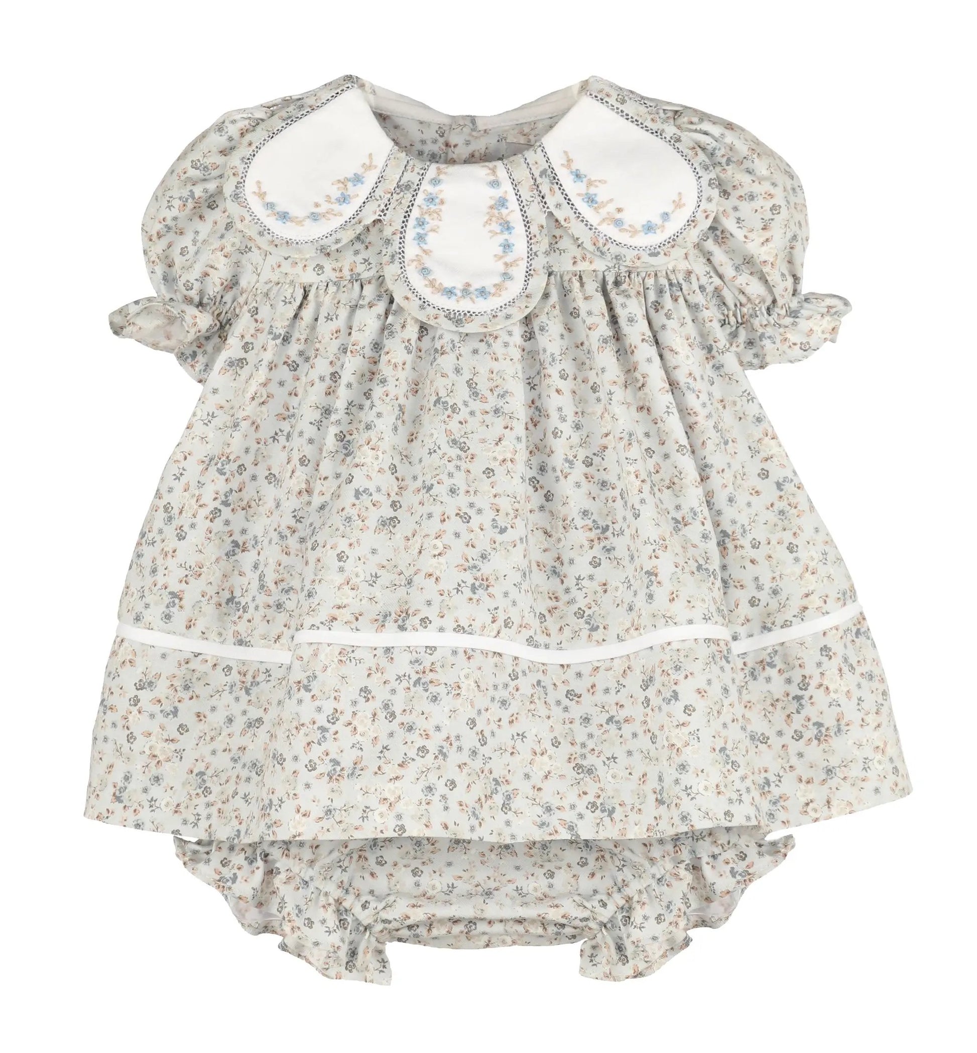 Sophie & Lucas Girls Blue Loomy Chintz Petal Float Bubble