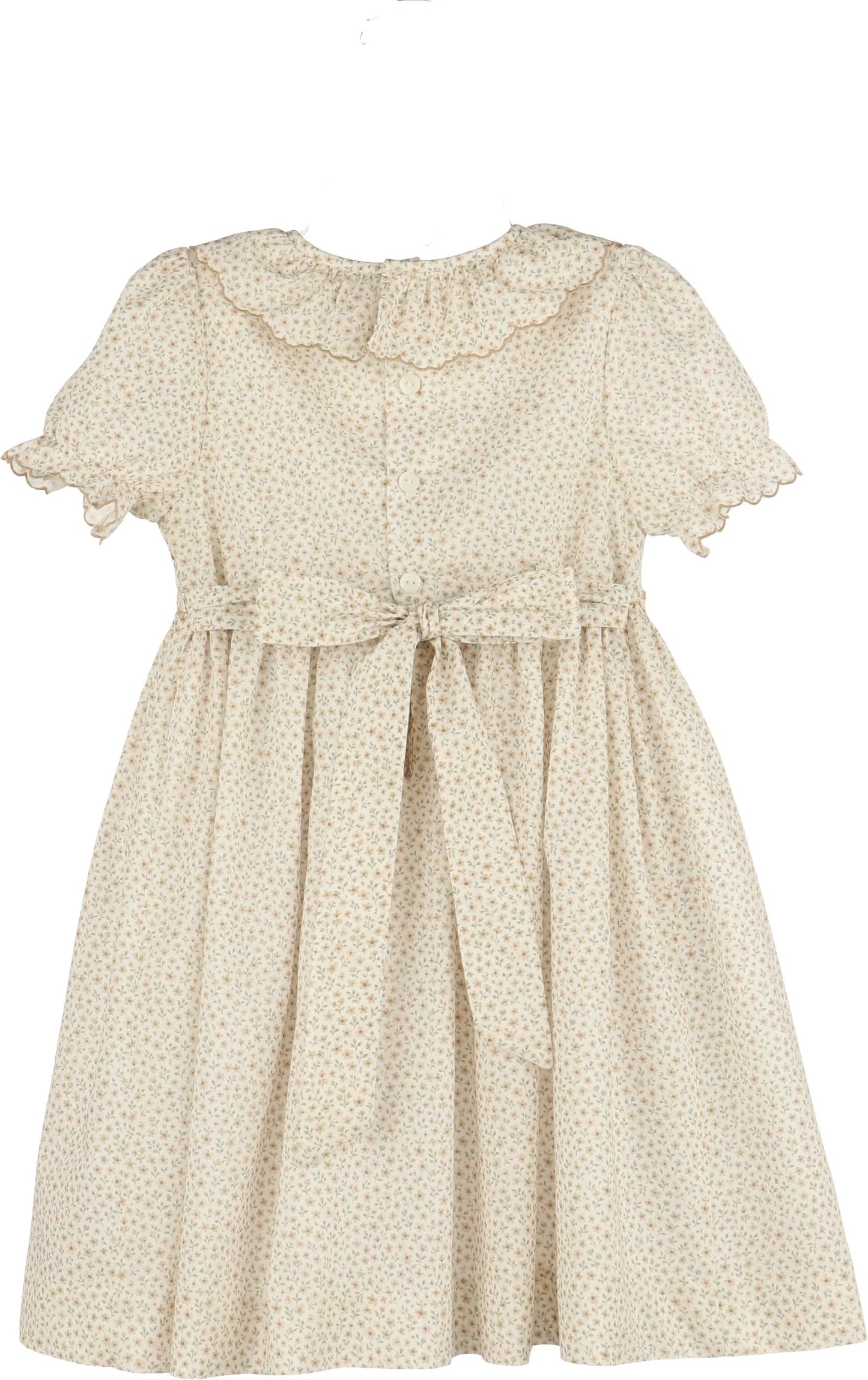 Luli & Me Girls Forest Fairy Smock Dress - Yellow