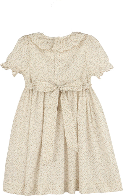 Luli & Me Girls Forest Fairy Smock Dress - Yellow
