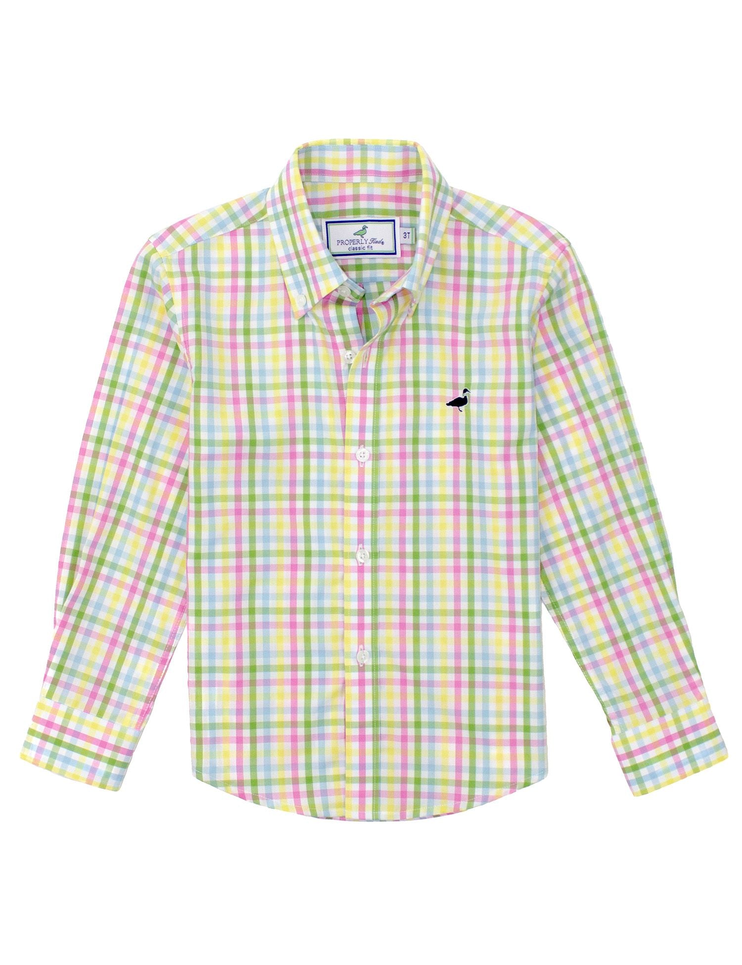 Properly Tied Boys Seasonal Sportshirt - Springcrest Plaid