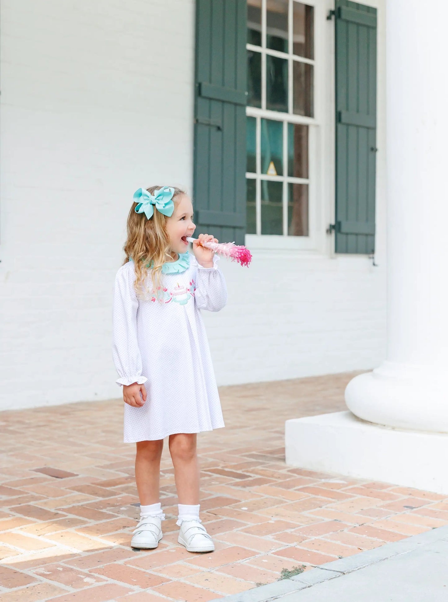 Trotter Street Kids Girls Polka Dot Birthday Dress