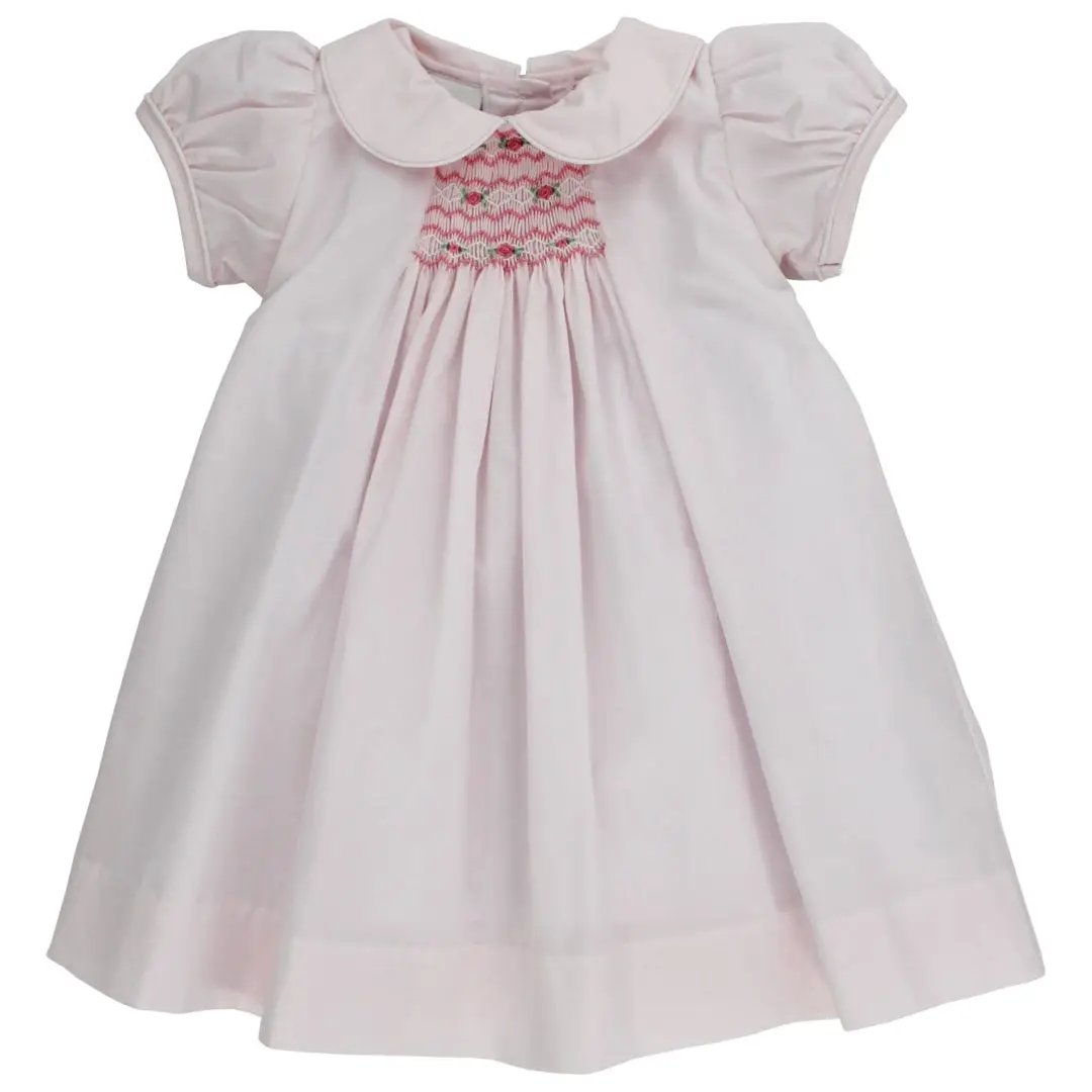 Bailey Boys Girls Pink Rosettes Dress