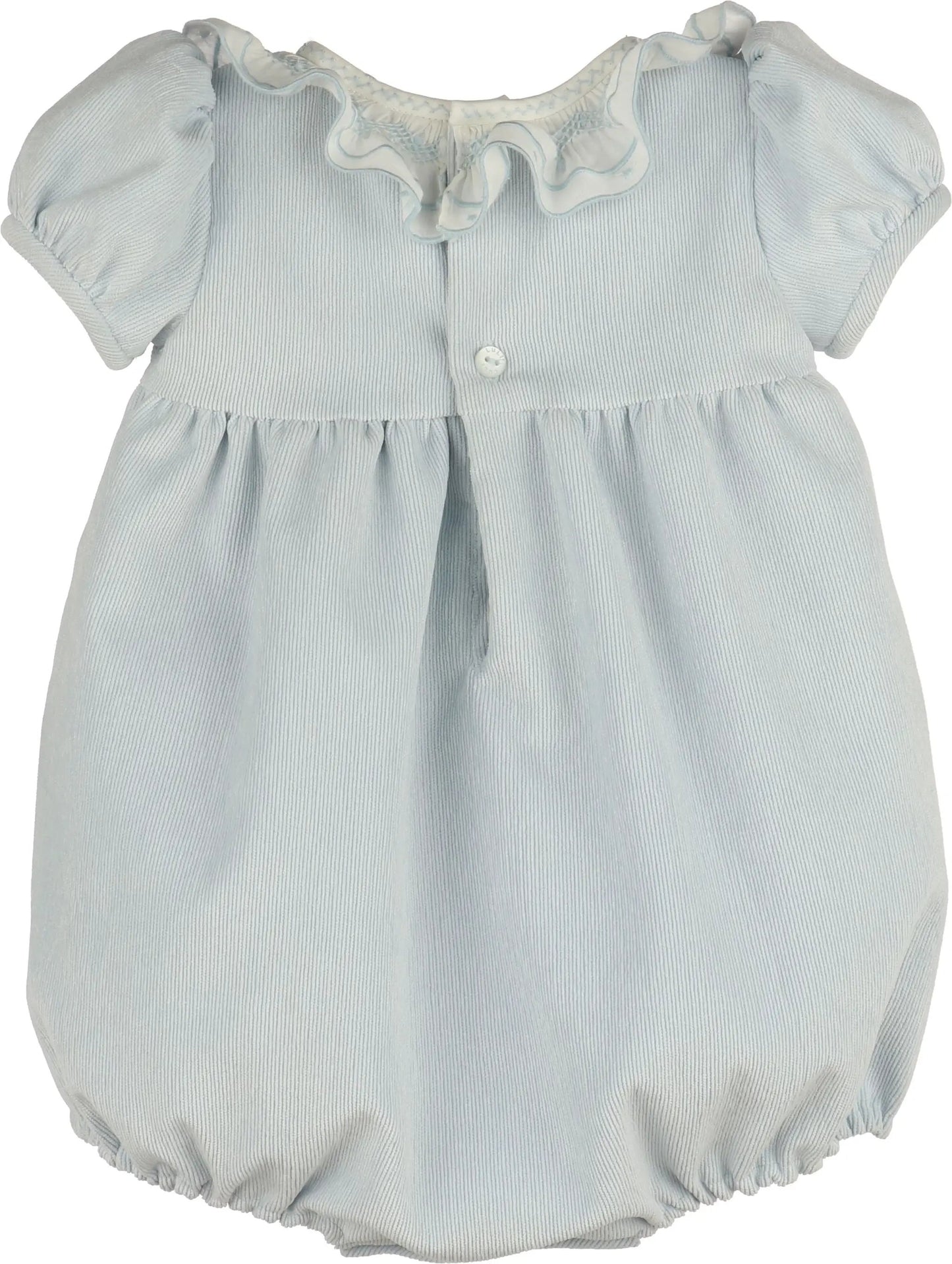 Luli & Me Girls Blue Sweet Corduroy Bubble by Luli & Me