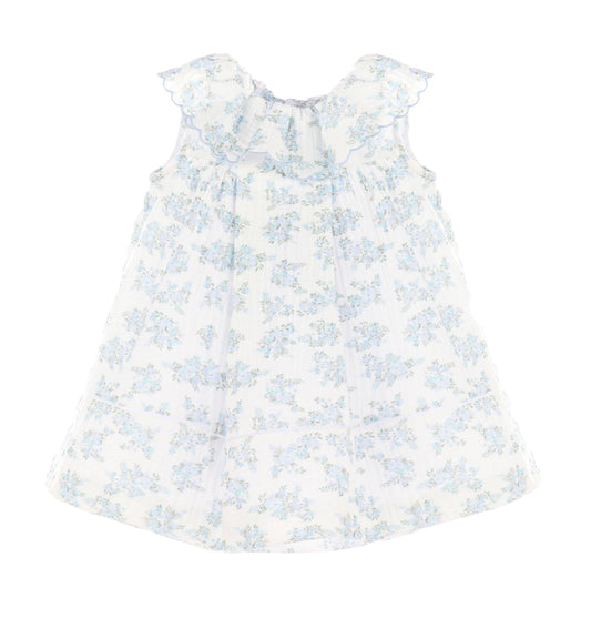 Sophie & Lucas Girls Floral Bluffs Ruffle Dress - Bow on Back - Lilac by Sophie & Lucas