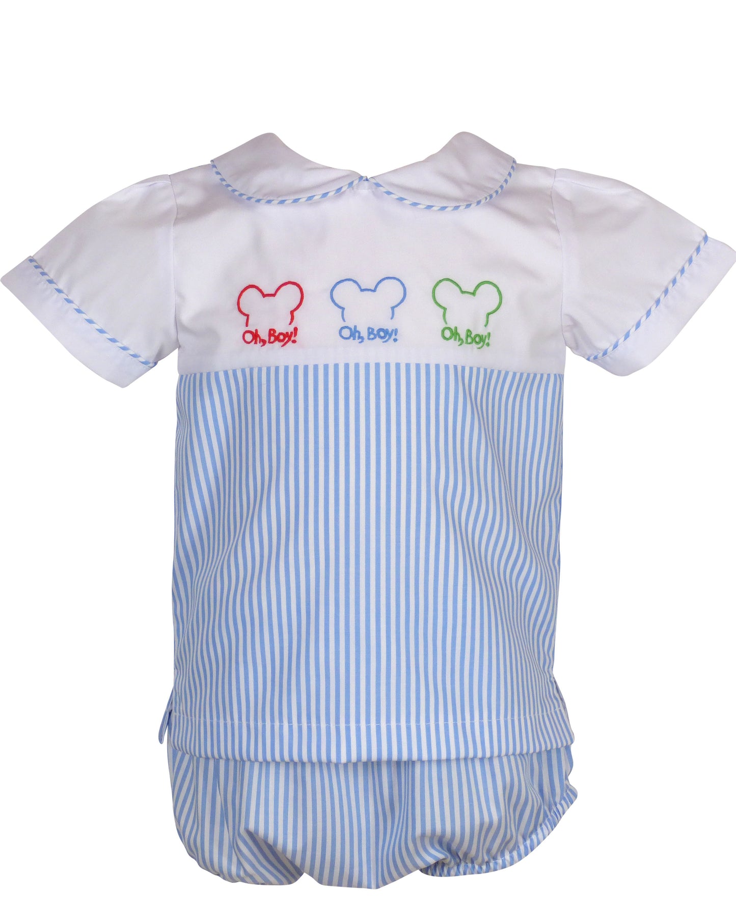 Yellow Lamb Boys Blue Henry Bloomer Set - Magical Mouse Ears by Yellow Lamb