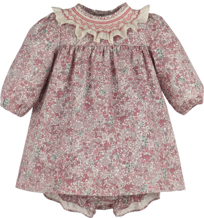Luli & Me Girls Pink Fall Bloom Collar Set by Luli & Me