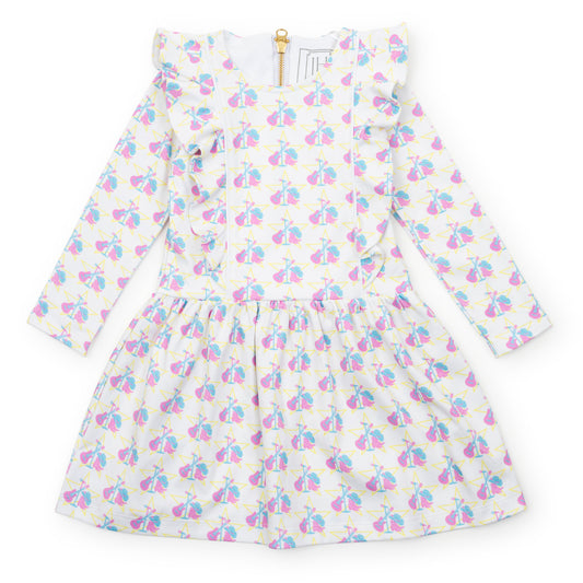 Lila & Hayes Girls Olivia Ruffle Dress - Music Superstar - Perfect for Taylor Swift Show by Lila & Hayes