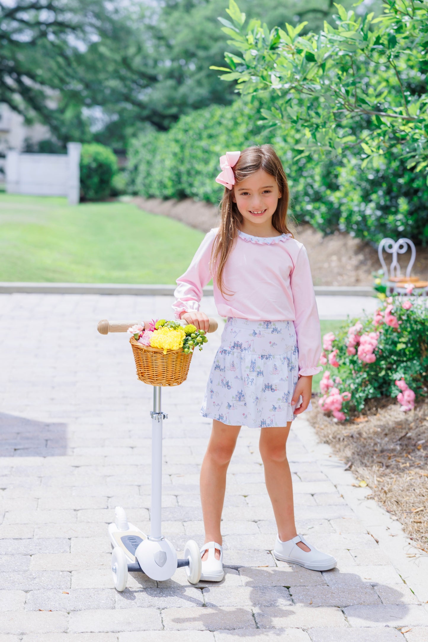 Trotter Street Kids Girls Pink Once Upon a Time Princess Skort Set