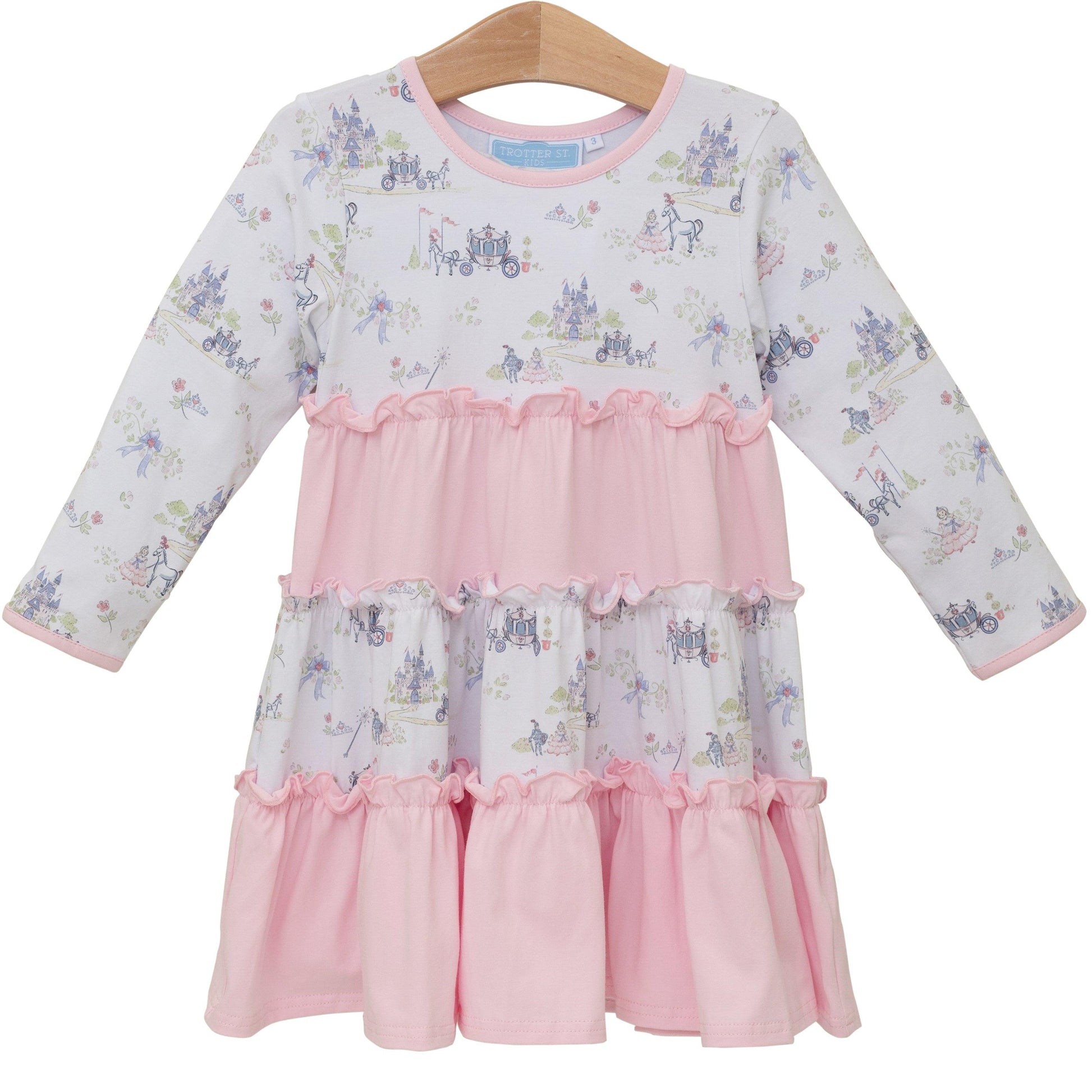 Trotter Street Kids Girls Pink Once Upon a Time Princess Twirl Dress